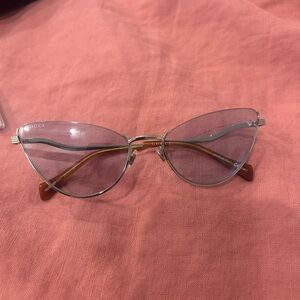 Gucci  Cat-Eye Sunglasses in Silver and Brown